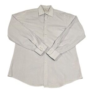 Brooks Brothers Thomas Mason Men's 16/35 Regent Fit Blue Stripe Dress Shirt